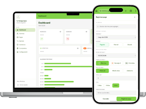 Sistema de gestión Tu Tiempo Gym — deciDATA